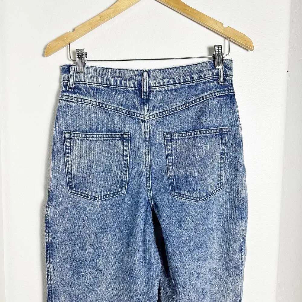 Zara Women's Jeans Seam Yoke Tapered Leg sz 4 - Picture 5 of 9